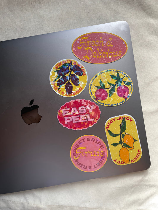 Fresh & Delicious Laptop Sticker Set